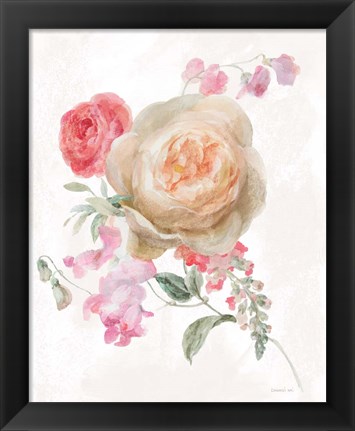 Framed Sorbet Floret III Print