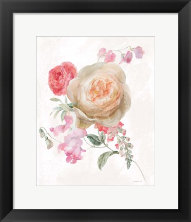 Framed Sorbet Floret III Print