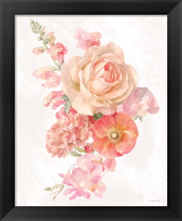 Framed Sorbet Floret II Print