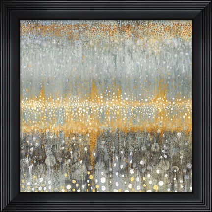 Framed Rain Abstract I Autumn Print