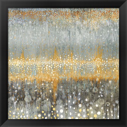 Framed Rain Abstract I Autumn Print