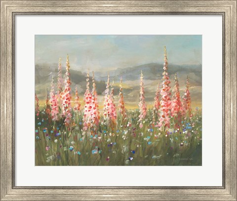 Framed Wild Foxglove Meadow Print