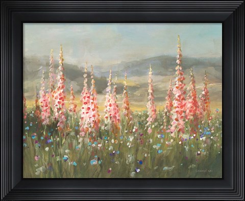Framed Wild Foxglove Meadow Print