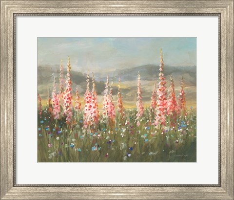 Framed Wild Foxglove Meadow Print