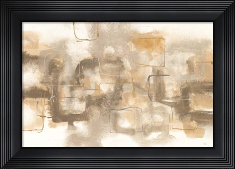 Framed Golden Neutrals I Print