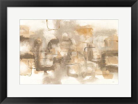 Framed Golden Neutrals I Print