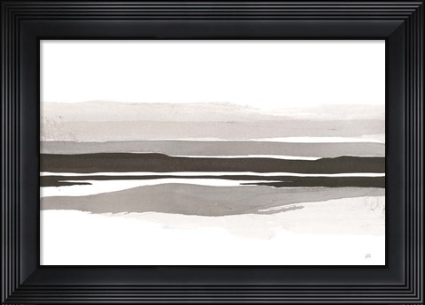 Framed Marbled Gray IV Print