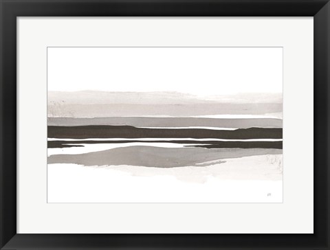 Framed Marbled Gray IV Print