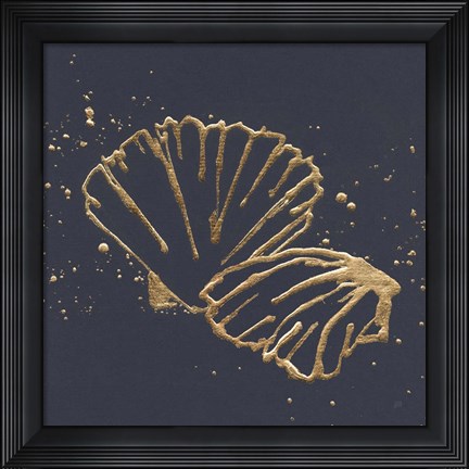 Framed Gold Scallop II Print