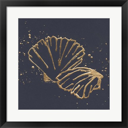 Framed Gold Scallop II Print