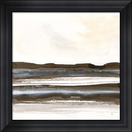 Framed Natural Stripes II Print