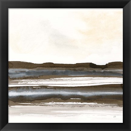 Framed Natural Stripes II Print