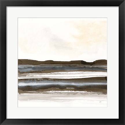 Framed Natural Stripes II Print