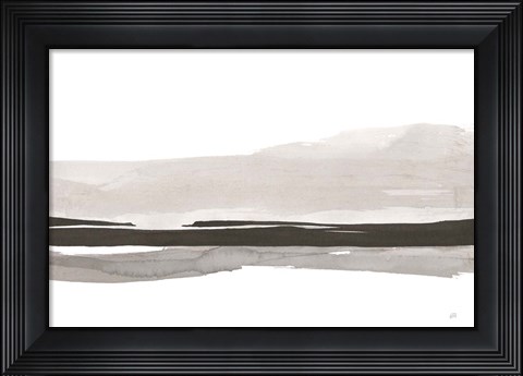 Framed Marbled Gray III Print