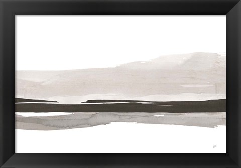 Framed Marbled Gray III Print