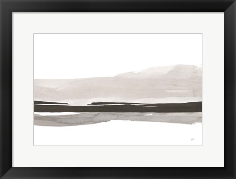 Framed Marbled Gray III Print