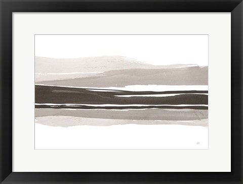 Framed Marbled Gray II Print