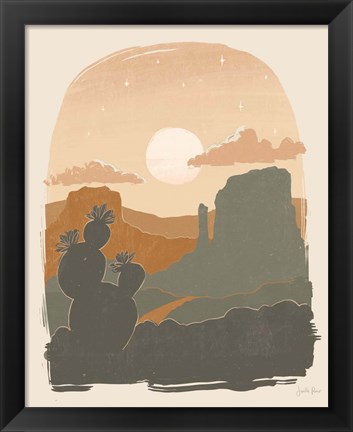 Framed Warm Desert I Print