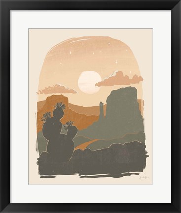 Framed Warm Desert I Print