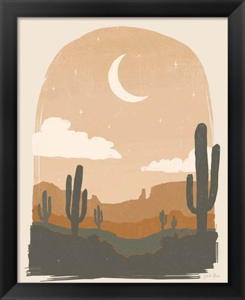 Framed Warm Desert II Print