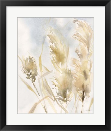 Framed Pampas Grasses III Print