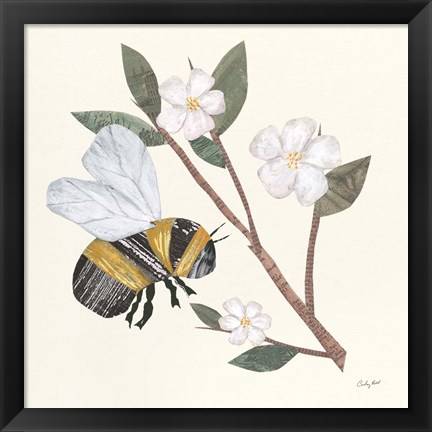 Framed In the Garden Bee II Print