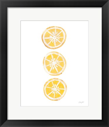 Framed Lemon Slices II Print