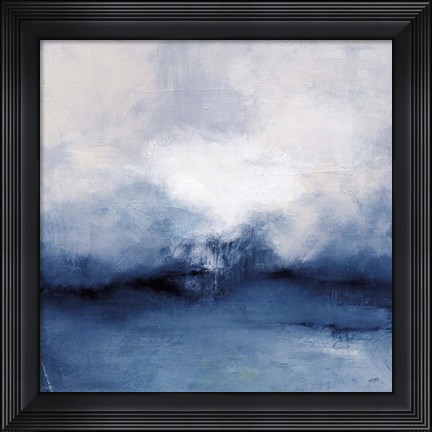 Framed Sea Spray Indigo Print