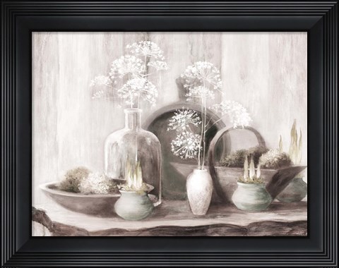 Framed Rustic Elegance I Neutral Print