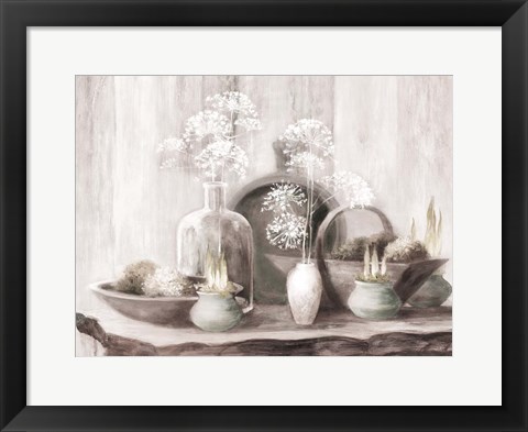 Framed Rustic Elegance I Neutral Print