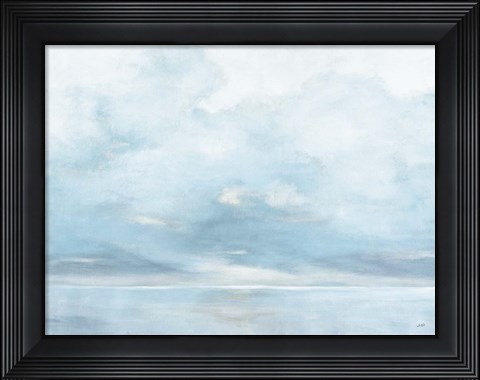 Framed Glint on the Horizon Blue Print