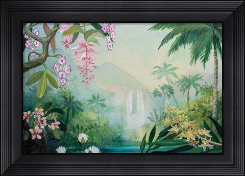 Framed Tropical Falls Print