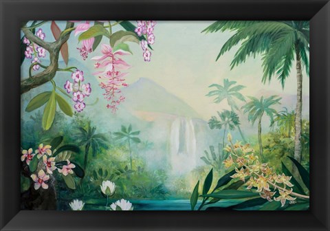 Framed Tropical Falls Print