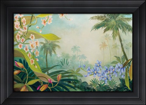 Framed Orchids by the River Print