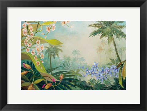 Framed Orchids by the River Print