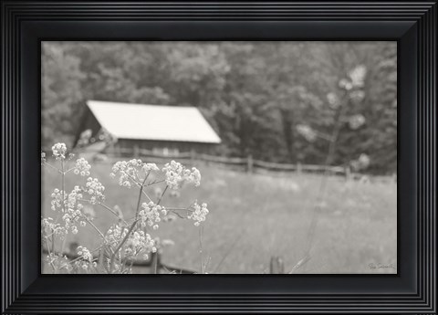 Framed Summer Farm III BW Print