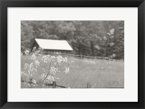 Framed Summer Farm III BW Print