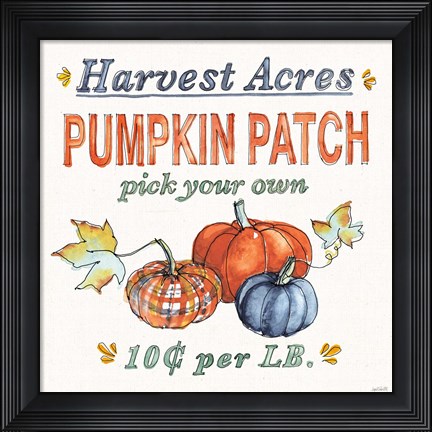 Framed Fall Flair V Print