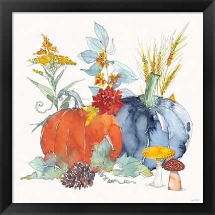 Framed Fall Flair II Print