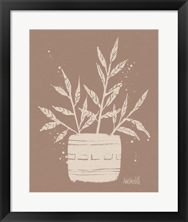 Framed Dreamy Boho Botanical Sketches IX Print