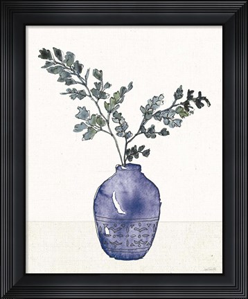 Framed Fresh Farmhouse II Blue Print