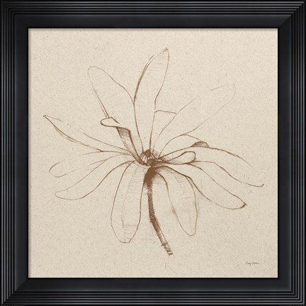 Framed Modern Vintage Floral I Print