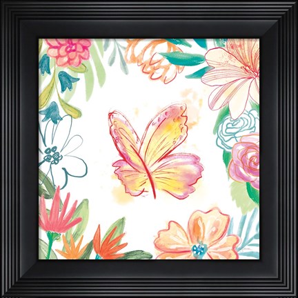 Framed Flower Fun IV Print