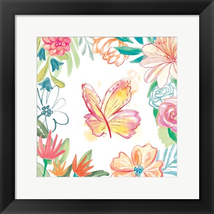 Framed Flower Fun IV Print