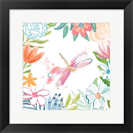 Framed Flower Fun III Print