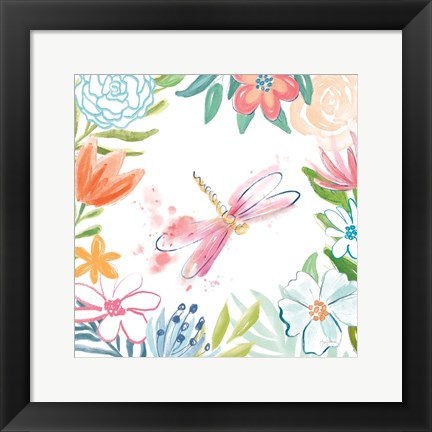 Framed Flower Fun III Print