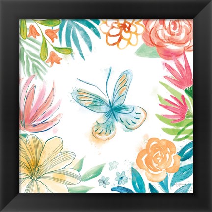 Framed Flower Fun II Print