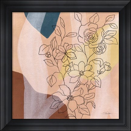 Framed Earthy Boho Lace II Print