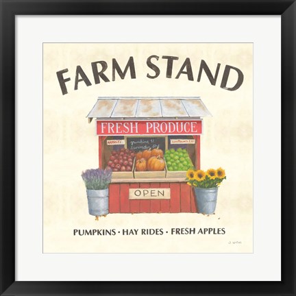 Framed Heartland Harvest Moments II Farm Stand Print