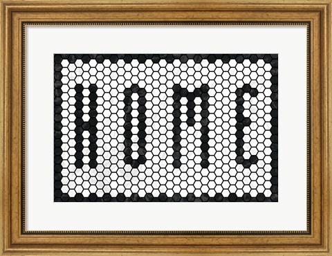 Framed Home Tiles Print